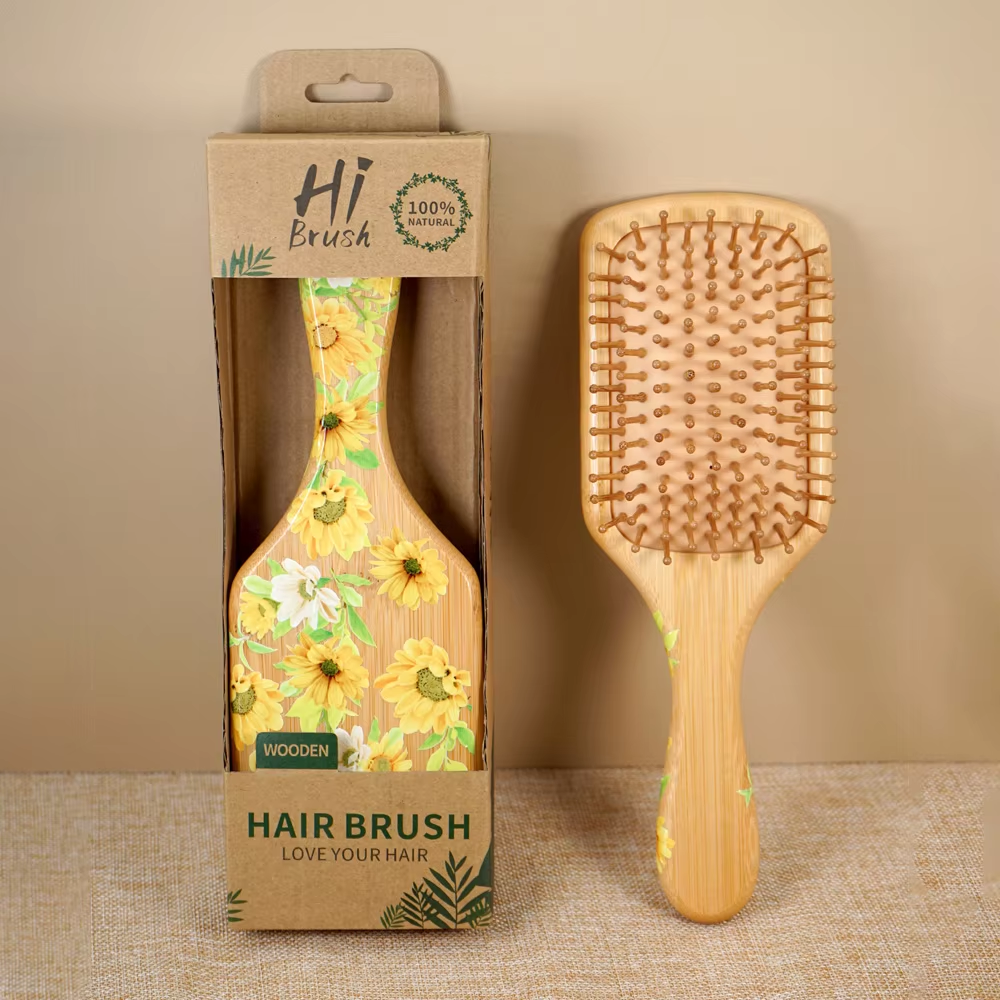 Bamboo Hair Brush - Sunflower Bamboo Air Cushion Hair Brush