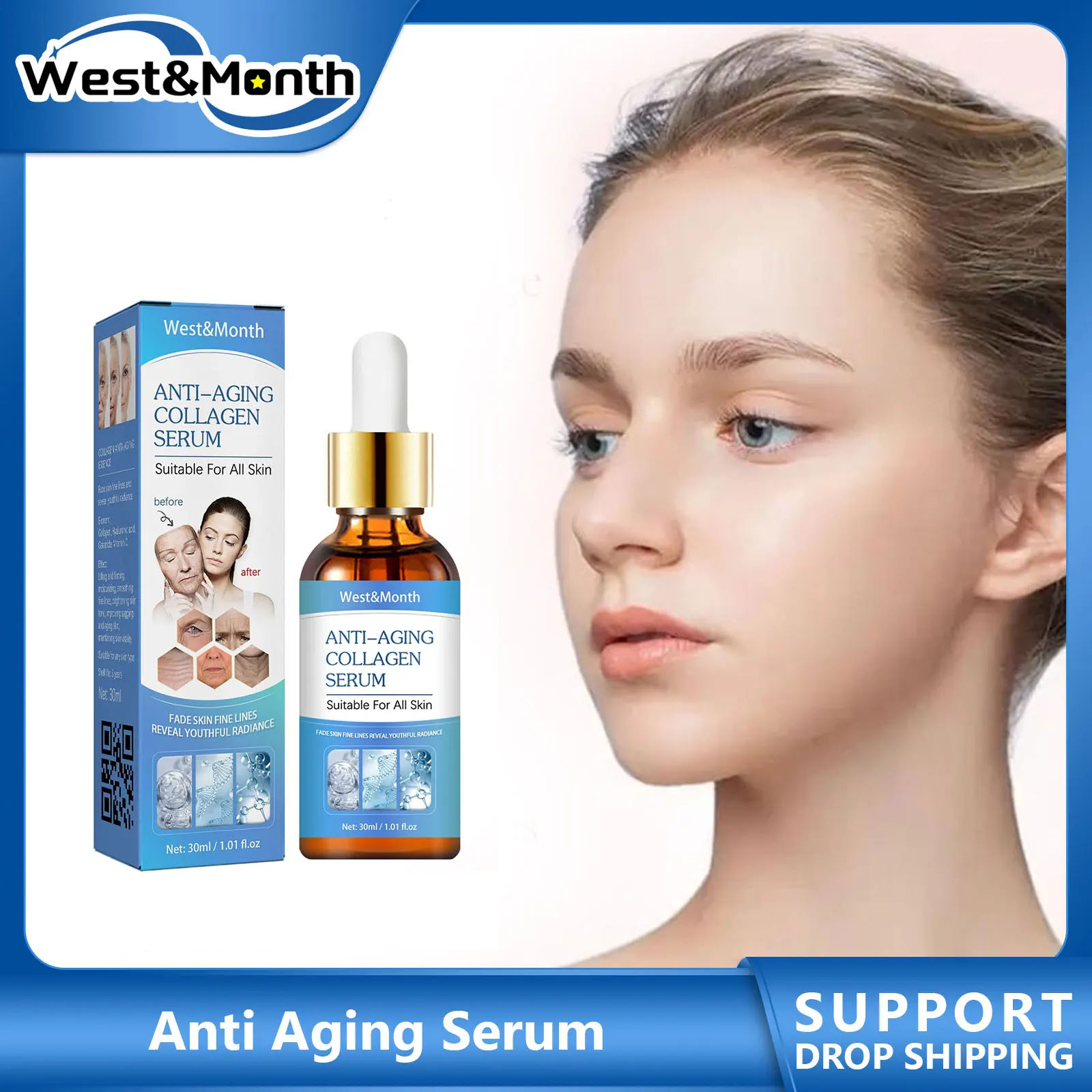 Silk Press Serum - Wrin-kle Removal Serum Lightening Forehead Fine