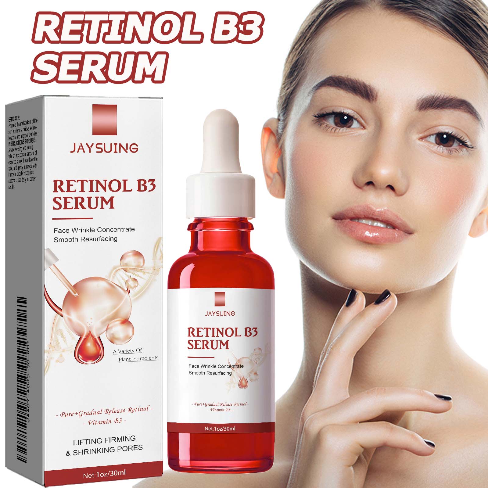 Silk Press Serum - Retinol B3 Face Essence Deep Moisturizing