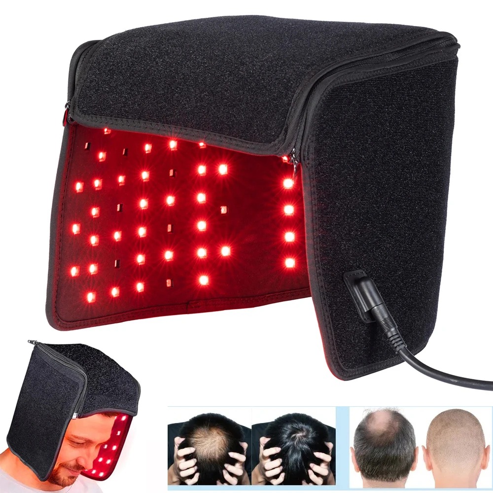 Hair Care Routine - LED Red Light Therapy Hat For