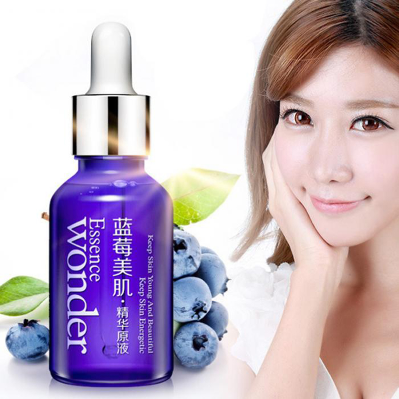 Silk Press Serum - BIOAQUA Blueberry Face Lifting Serum Anti