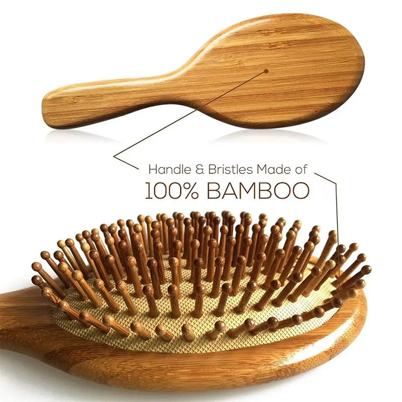 Bamboo Hair Brush - Eco Bamboo Hair Brush Nature Wooden