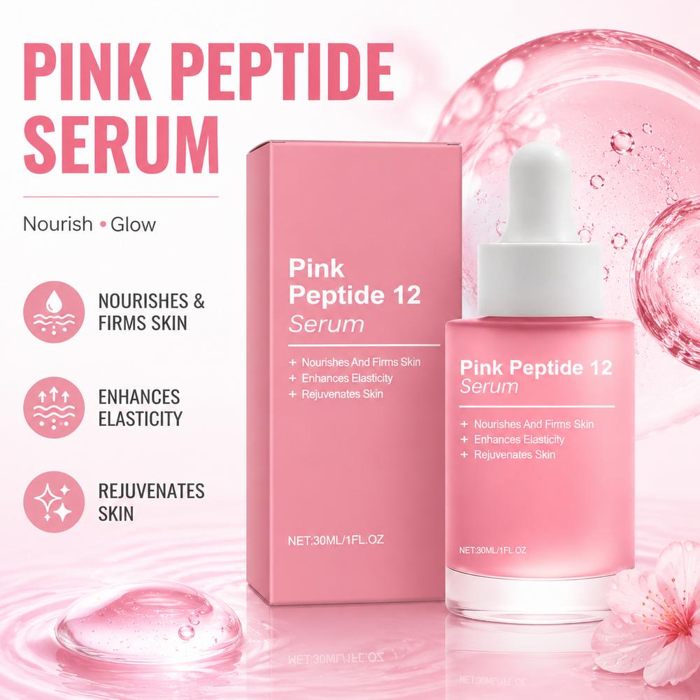 Silk Press Serum - Pink Peptide12 Anti Aging Serum 30ml