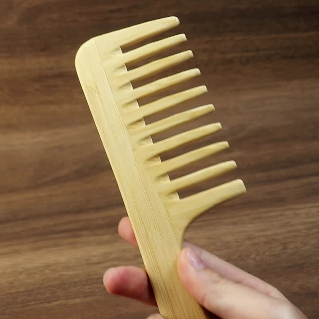 1 Pc Natural Bamboo Wide-Tooth - Bamboo Hair Brush incelemesi ve fiyatı
