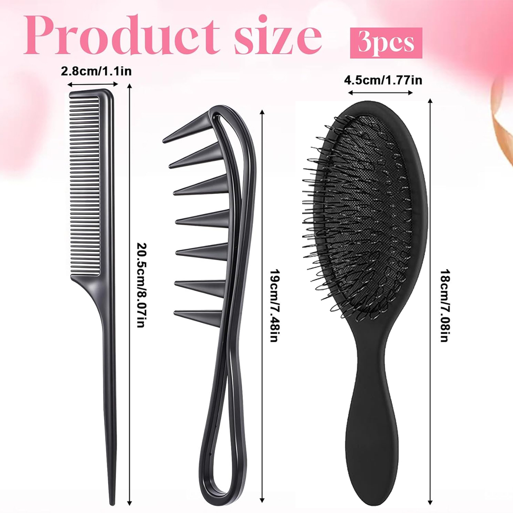 3Pcs Wig Brush Set Stainless S - Hair Care Routine incelemesi ve fiyatı