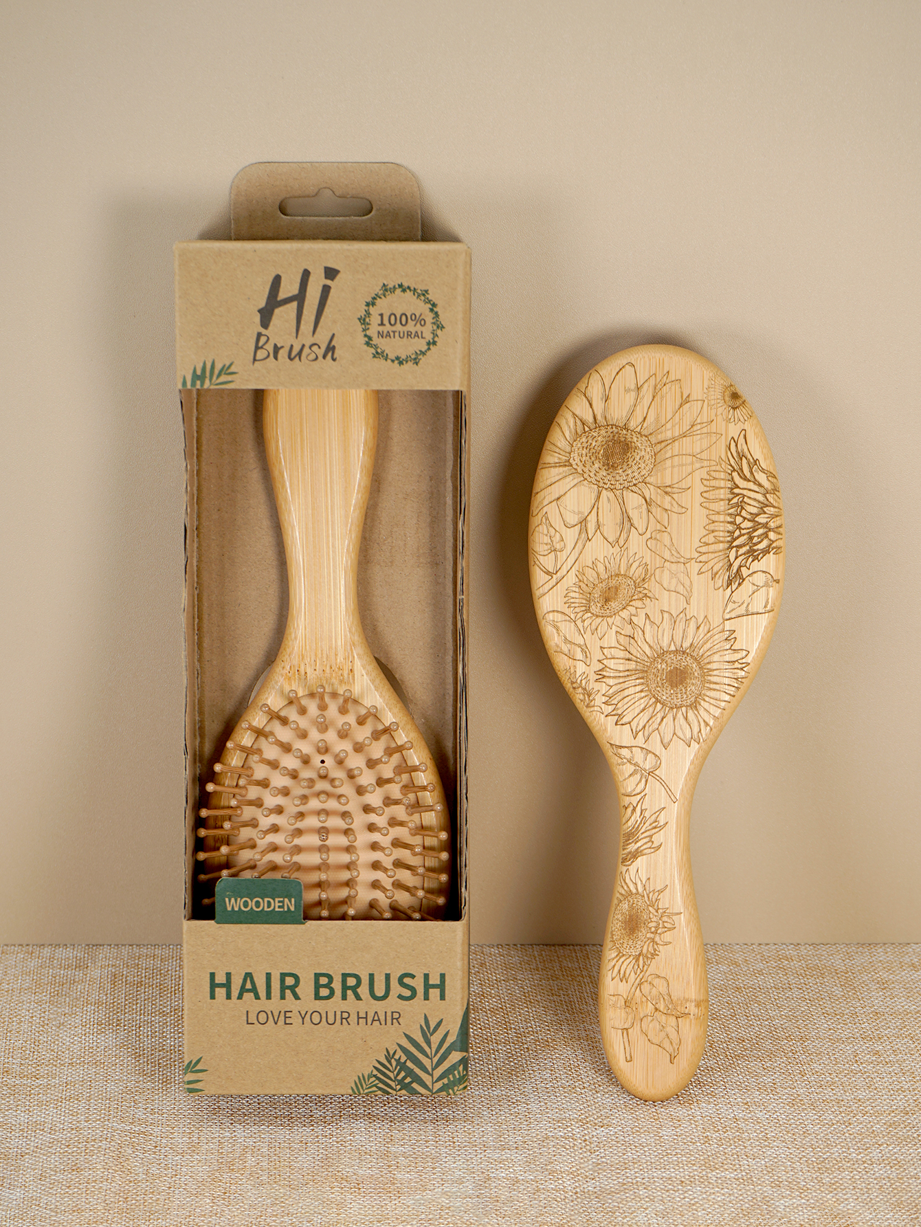 Natural Wooden Hair Brush with - Hair Care Daily incelemesi ve fiyatı