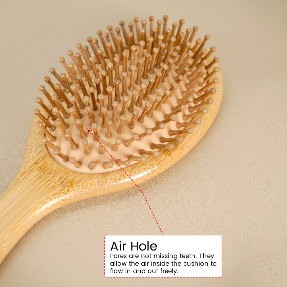 Natural Wooden Hair Brush with - Hair Care Daily incelemesi ve fiyatı