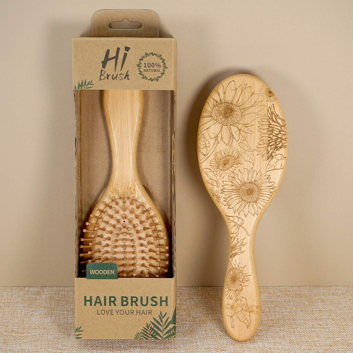 Natural Wooden Hair Brush with - Hair Care Daily incelemesi ve fiyatı
