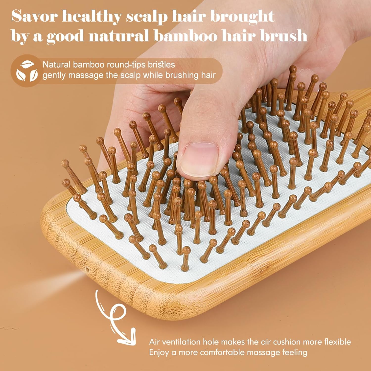 Natural Bamboo Hair Brush & De - Bamboo Hair Brush incelemesi ve fiyatı