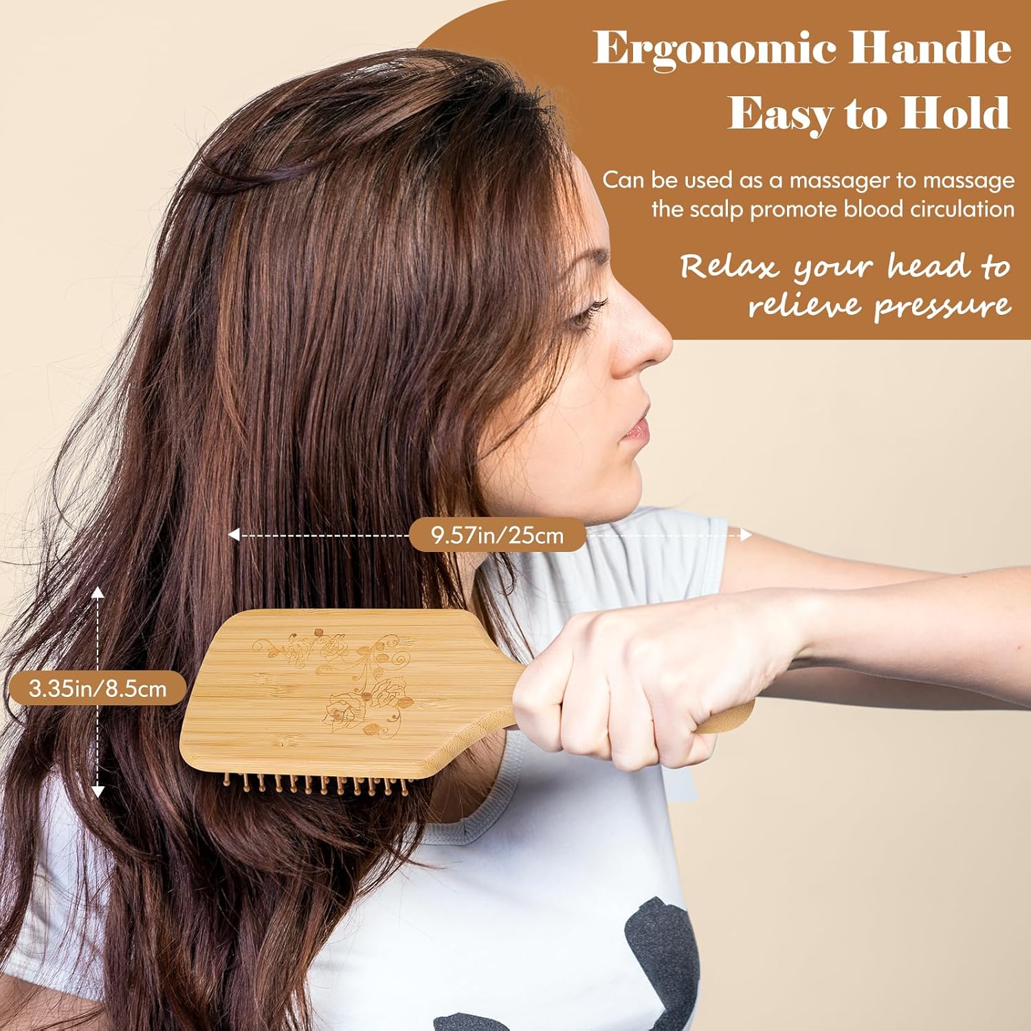 Natural Bamboo Hair Brush & De - Bamboo Hair Brush incelemesi ve fiyatı