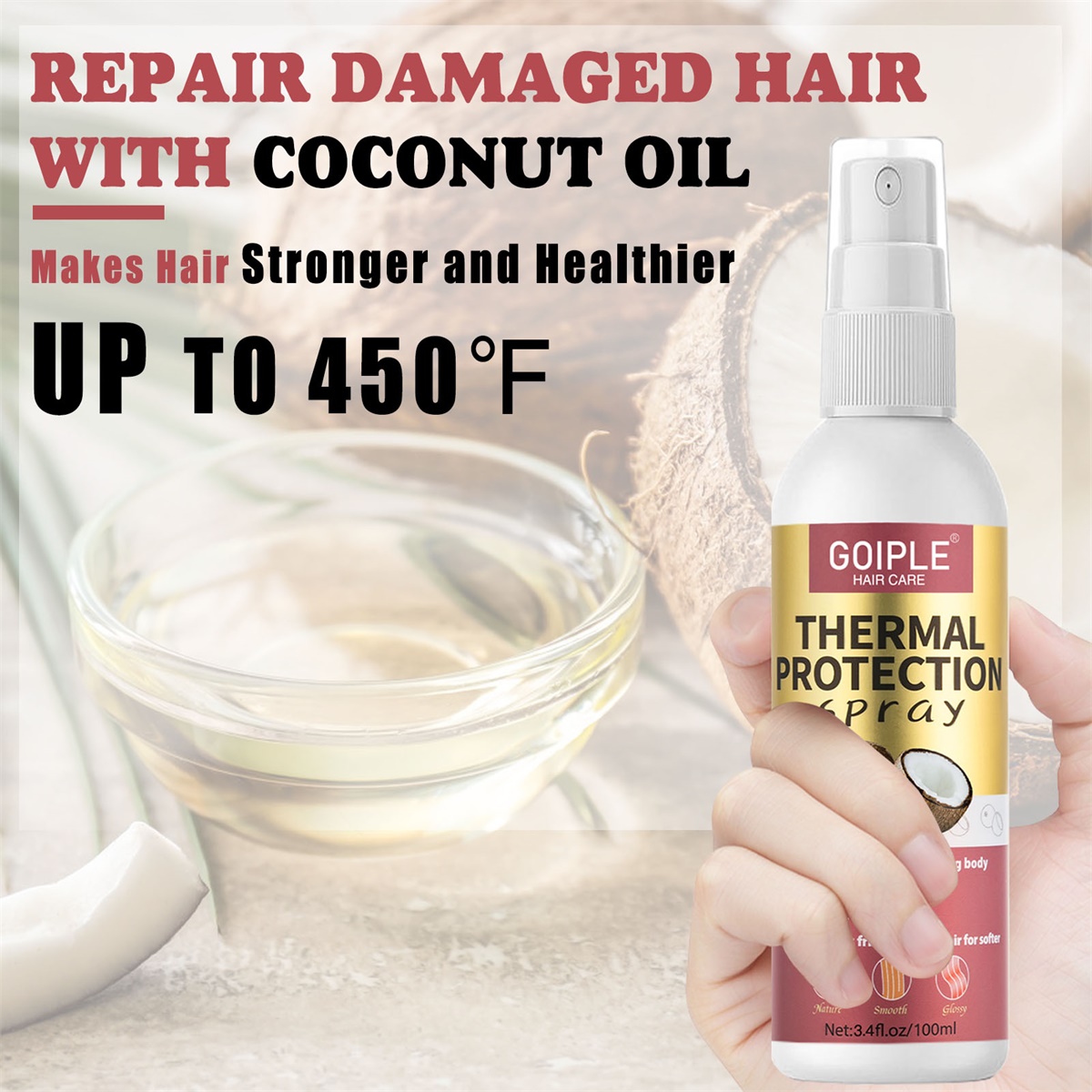 GOIPLE Heat Protection Spray T - Hair Care Heat Protectant incelemesi ve fiyatı