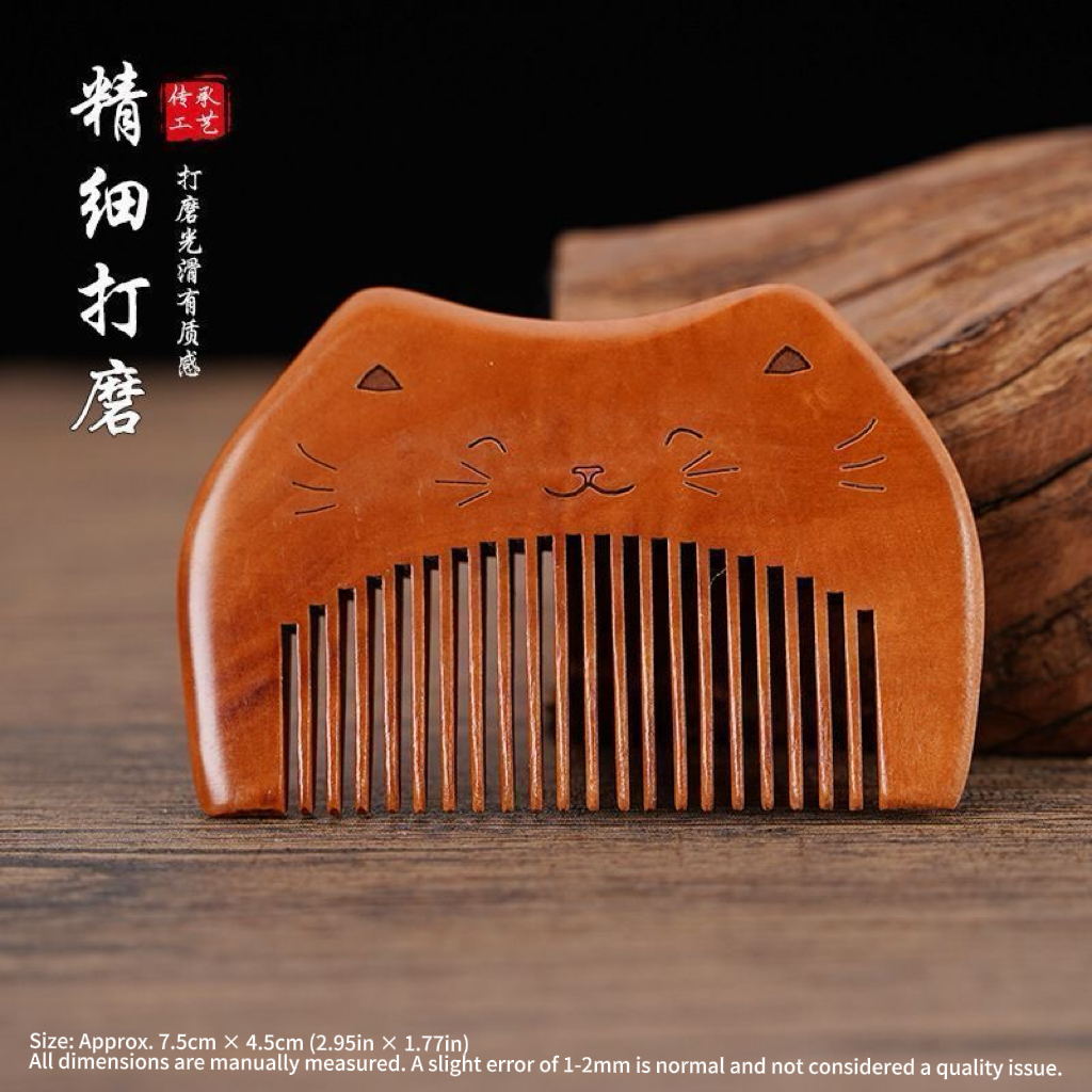 Cute Cat Shape Wooden Comb Nat - Hair Care Routine incelemesi ve fiyatı