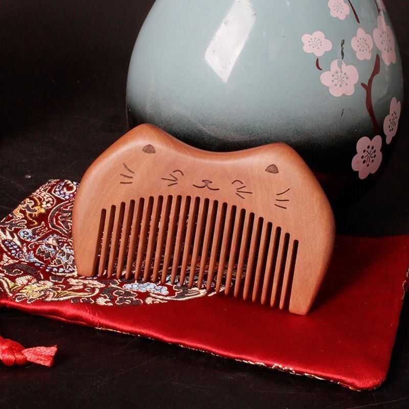 Cute Cat Shape Wooden Comb Nat - Hair Care Routine incelemesi ve fiyatı