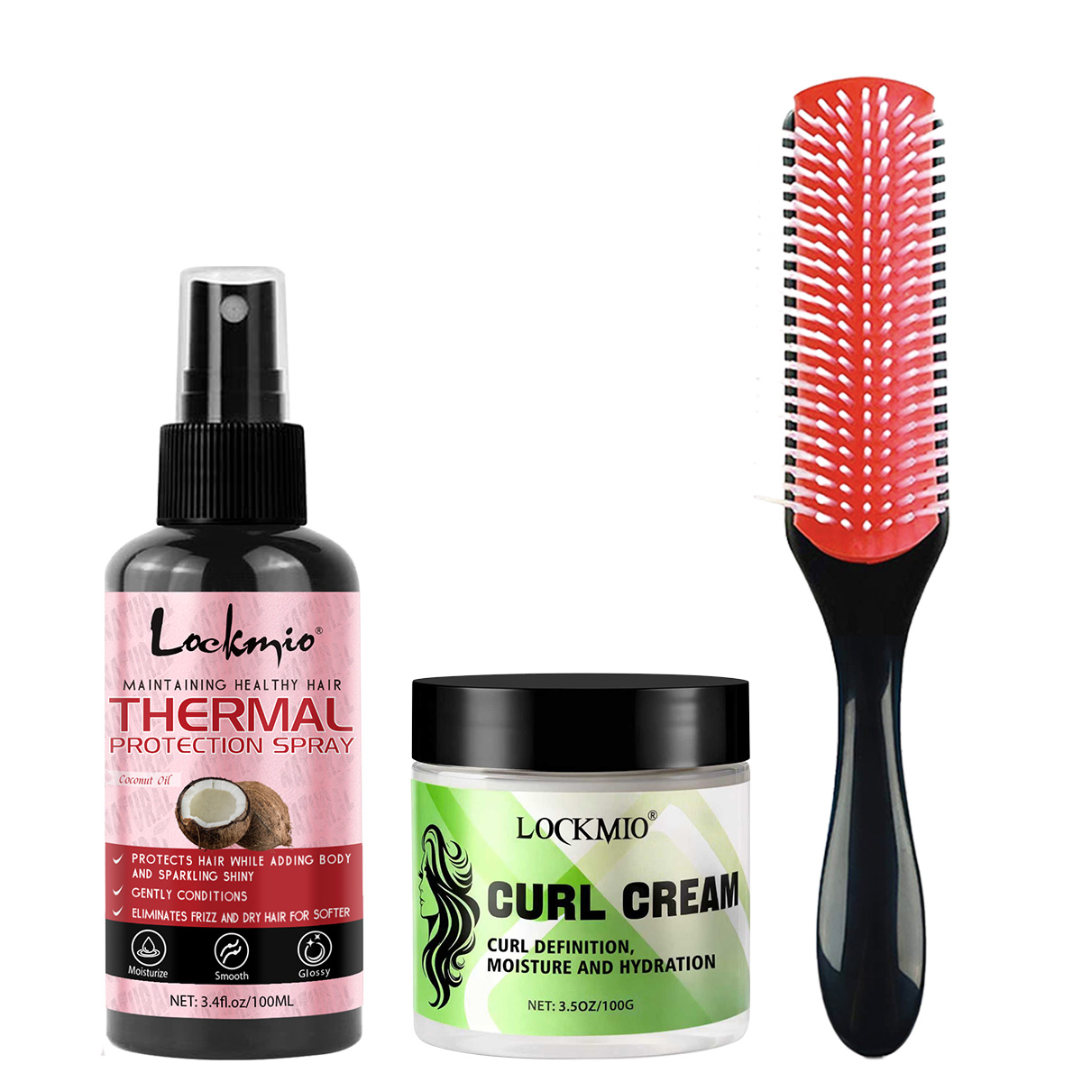 Curly Hair Care Styling 3pcs H - Hair Care Heat Protectant incelemesi ve fiyatı