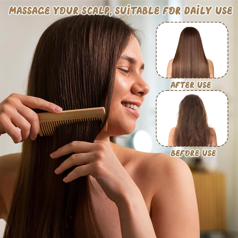 1pc/3pcs Handmade Bamboo Anti- - Bamboo Hair Brush incelemesi ve fiyatı