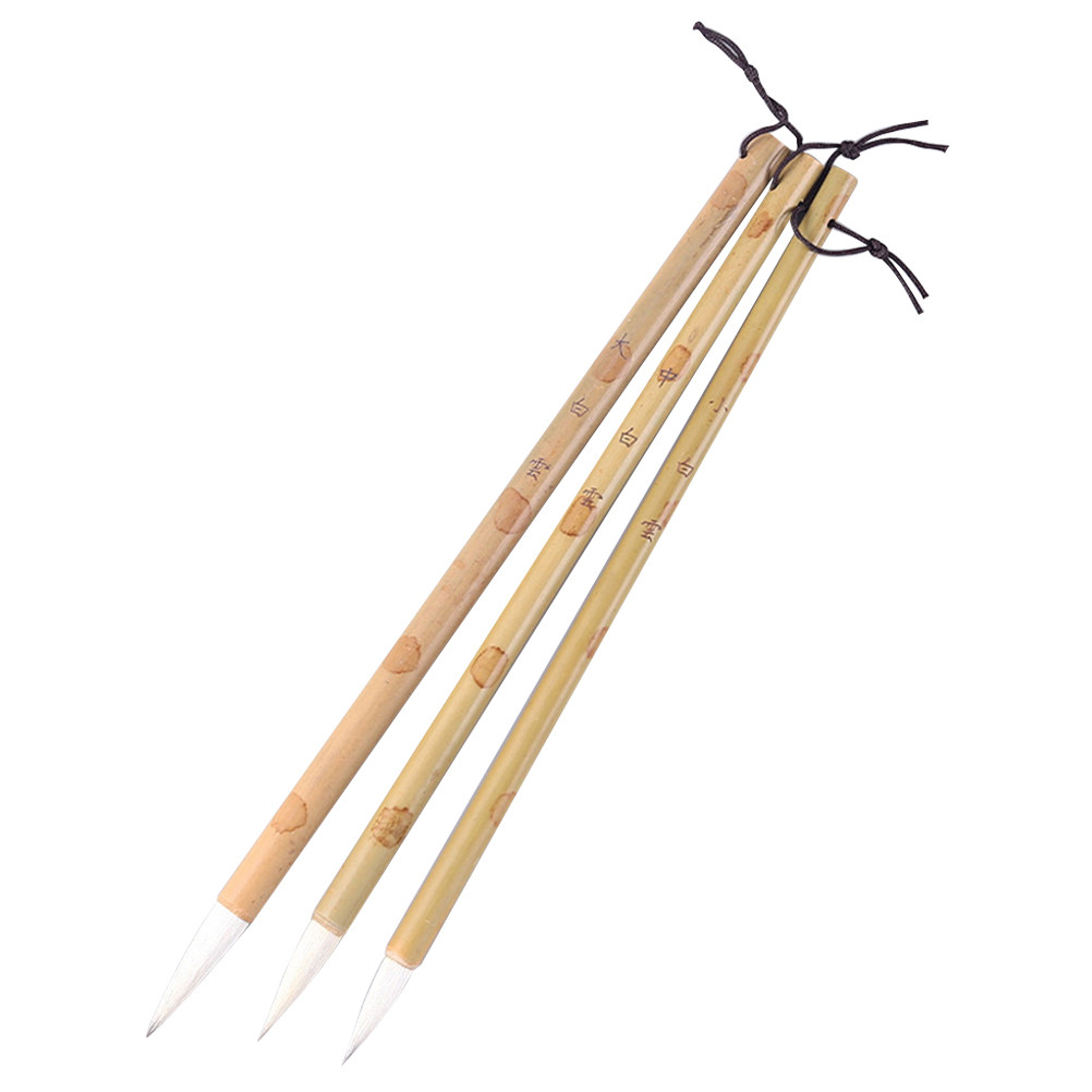 3Pcs Beginner Calligraphy Writ - Bamboo Hair Brush incelemesi ve fiyatı