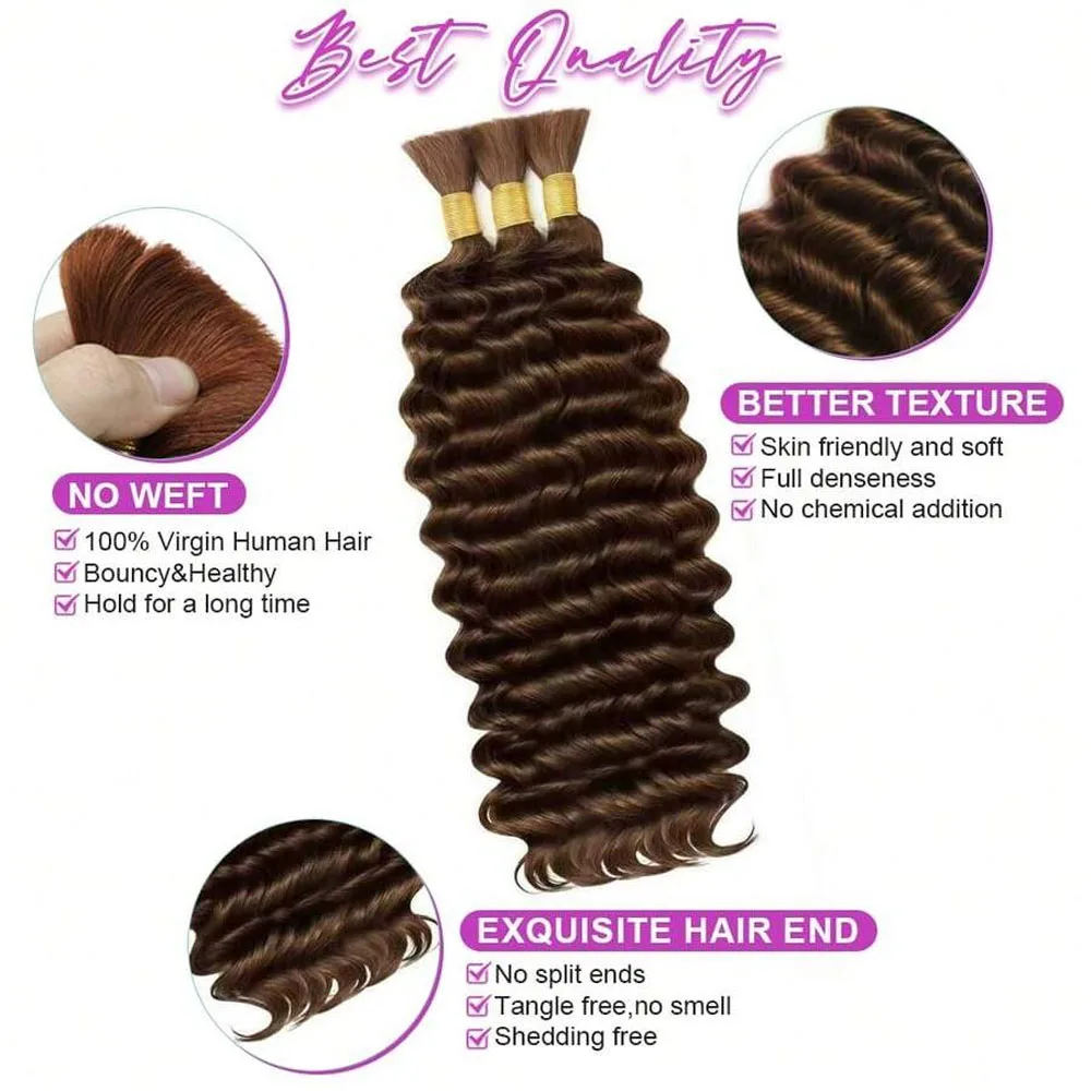 Chocolate Brown Deep Wave Bulk - Hair Care Indian incelemesi ve fiyatı