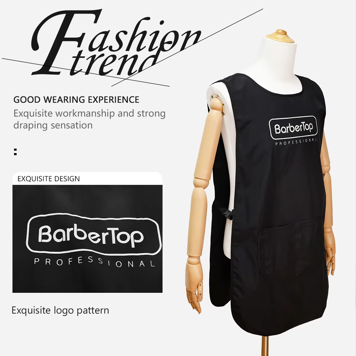 Barbertop Black Stylist Apron  - Hair Care Routine incelemesi ve fiyatı