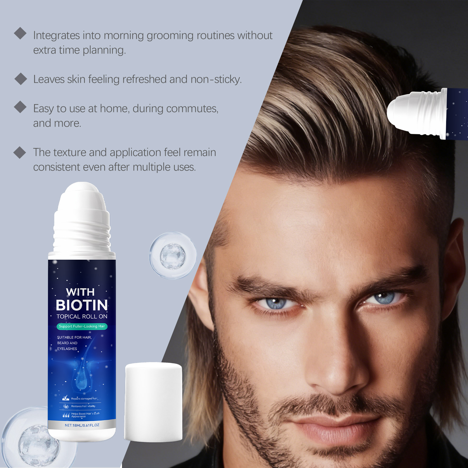 Men Hair Care Roll-On Ball Rep - Hair Care Serum incelemesi ve fiyatı