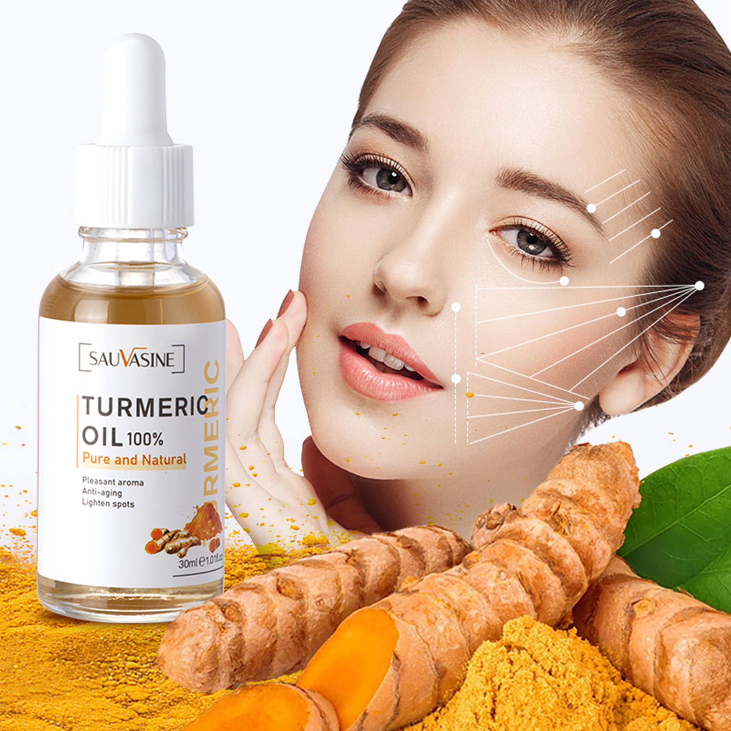 10ml 30ml 100% Turmeric Oil An - Silk Press Serum incelemesi ve fiyatı