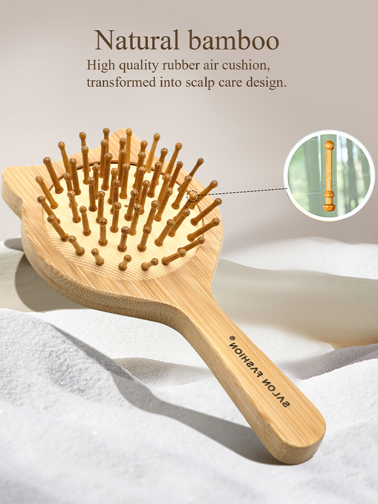 Cute Cat Wooden Comb Bamboo Ma - Bamboo Hair Brush incelemesi ve fiyatı